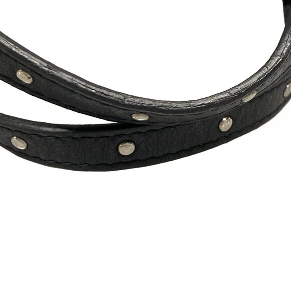 Auth DIOR/ChristianDior Trotteur - Black Gray Jacquard Leather Handbag - Picture 8 of 16